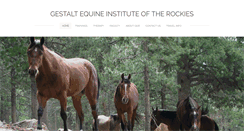 Desktop Screenshot of gestaltequineinstitute.com